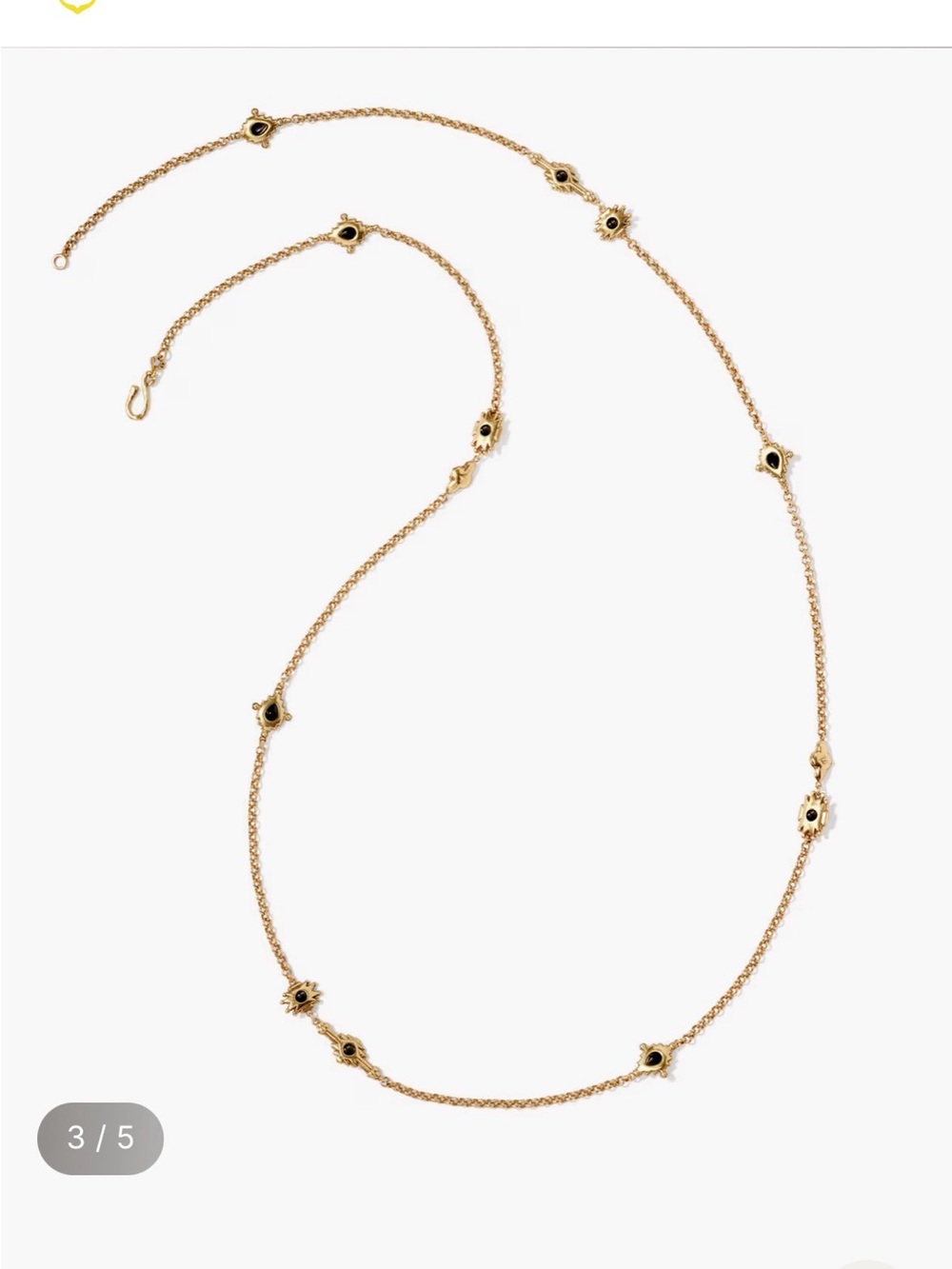 KENDRA SCOTT | Yellow Rose | Vintage Gold Tone Necklace with Teal stones